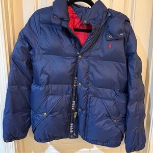 Polo by Ralph Lauren Kids Navy and Red Puffer Jacket
